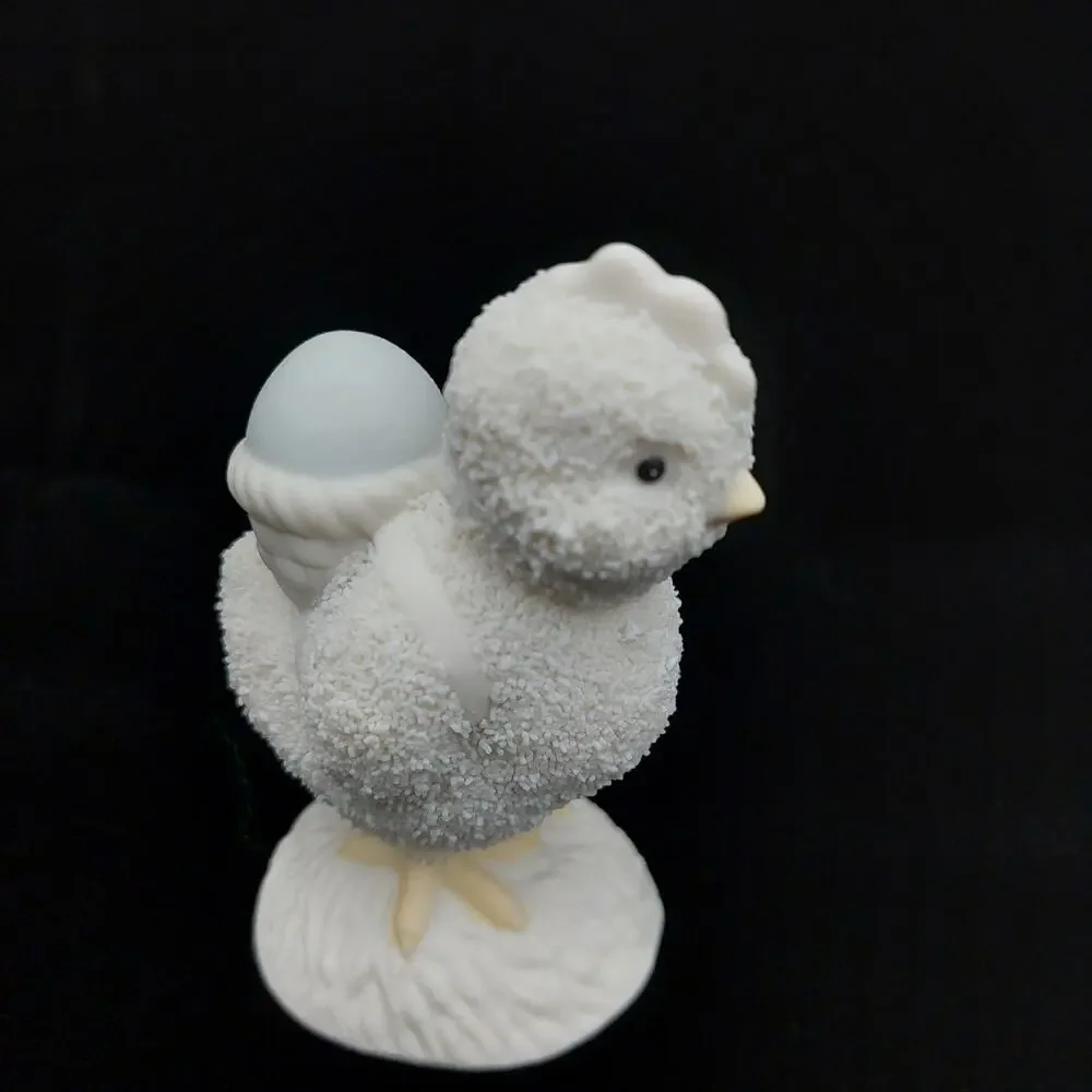 Dept 56 Snowbunnies Small Chick Figurine 24276 Easter Bobblehead Porcelain 2002